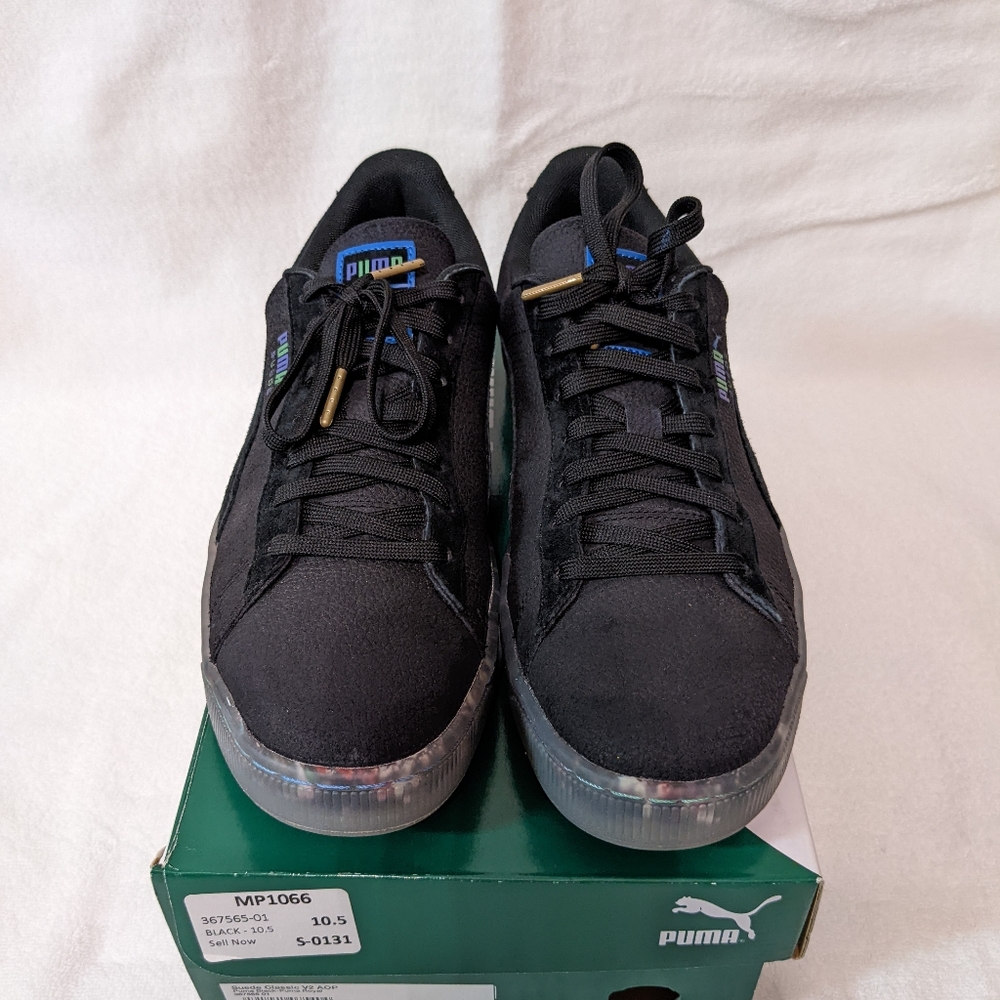 Puma Suede Classic V2 AOP Men's Sneakers "Puma Black-Puma Royal"